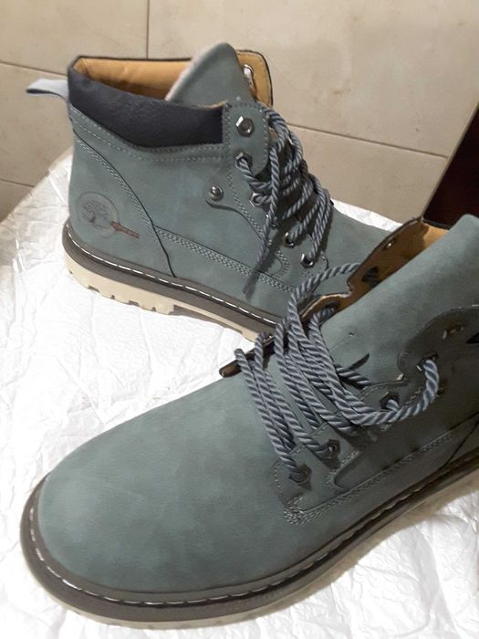 Мужские зимние ботинки 44-45 размера, цвета "хаки"