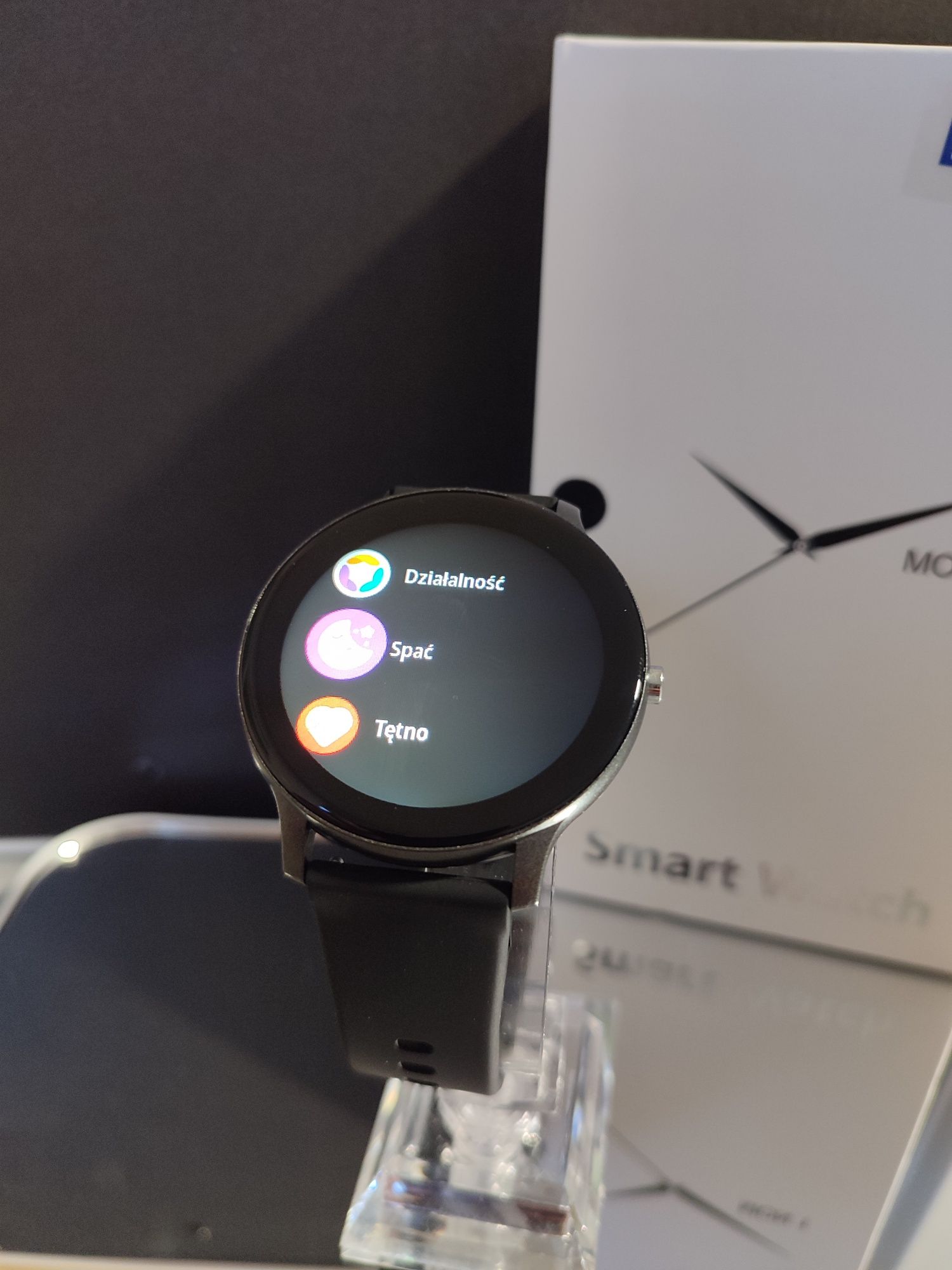 Nowy smartwatch zegarek bluetooth czarny