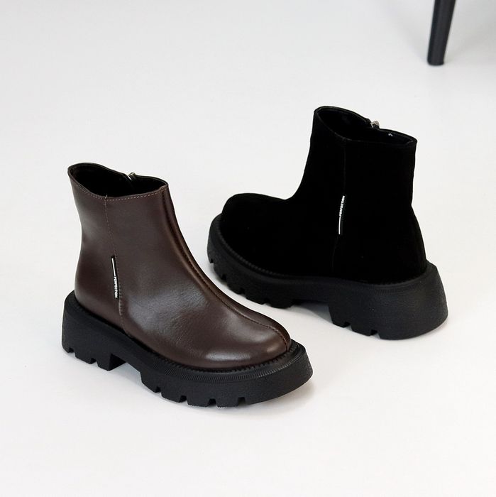 Черевики ботинки жіночі шкіряні на осінь