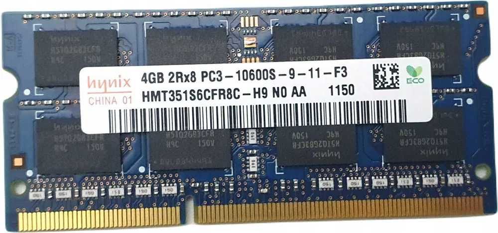 Pamięć Ram 4 GB 2Rx8 PC3 –10600S SO-DIMM 1333 DDR3 (8 GB, 2 szt)