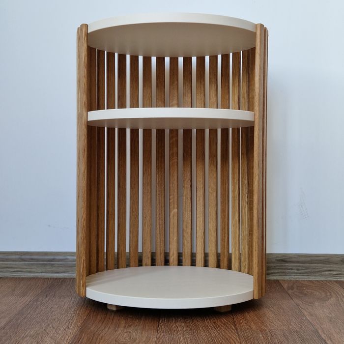 Тумба з рейками дуб + ДСП