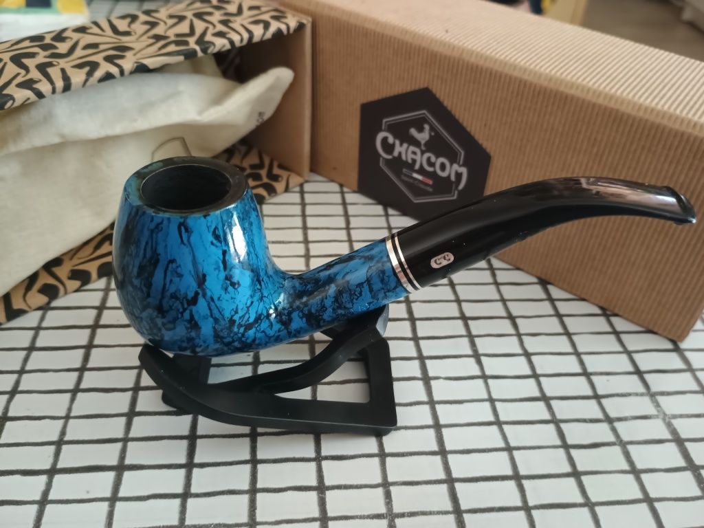 Fajka wrzoścowa tradycyjna Chacom  Atlas Bleue 851