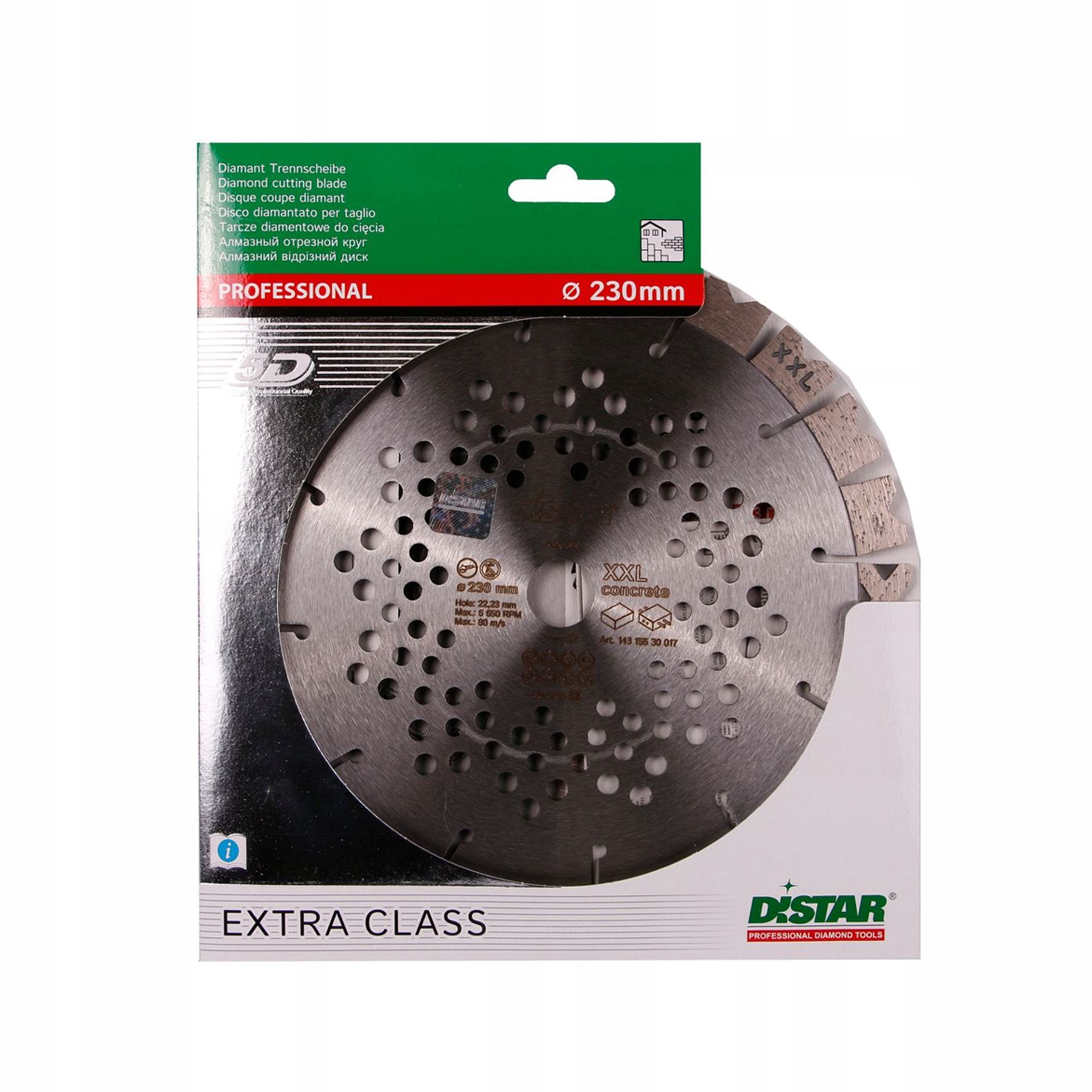 Tarcza Diamentowa 230X22,23 Distar Mm Do Betonu