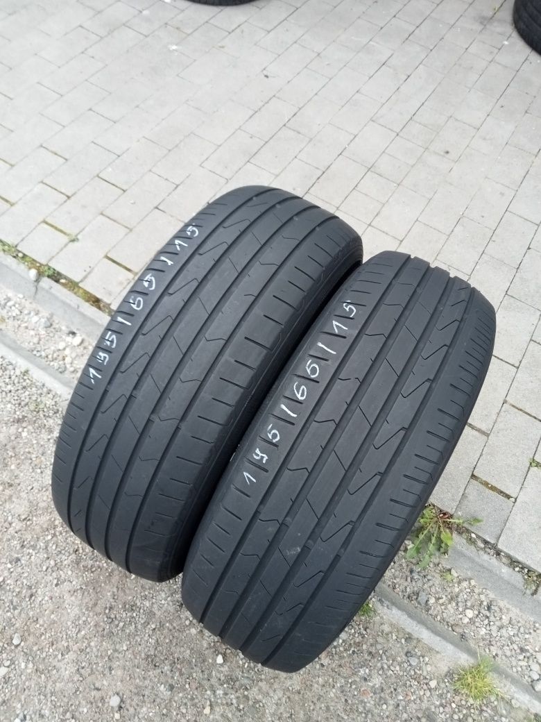 2x Opony Używane Letnie 195/65R15 Hancook