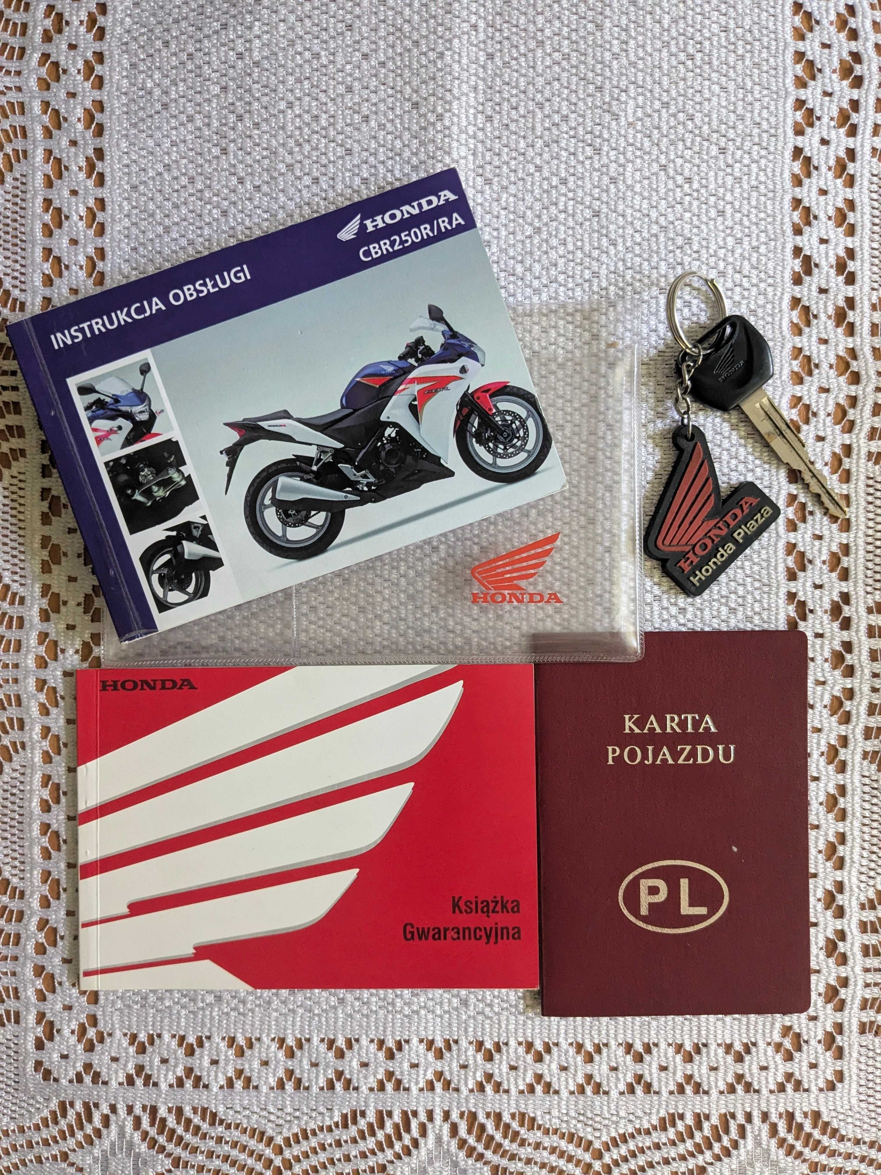 Honda CBR250R, ABS, salon Polska, 24700km, 2012r.