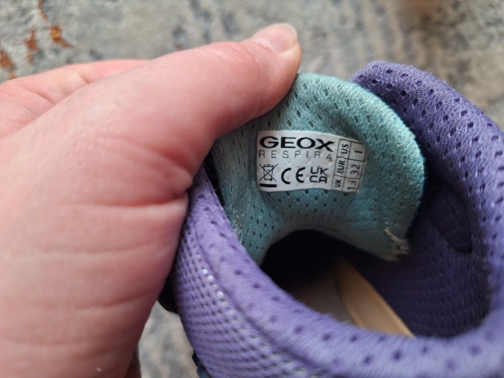 Sneakersy wysokie Geox, 32, świecące