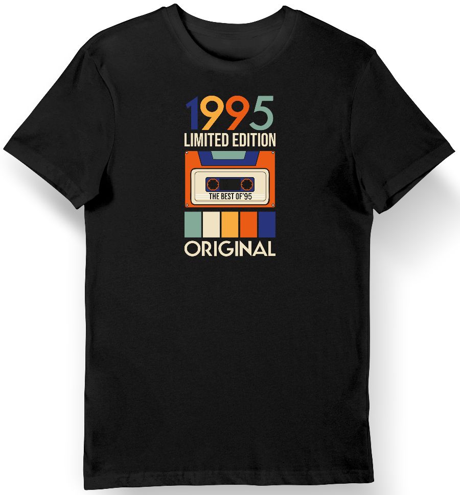 Koszulka męska na 30 urodziny vintage 1995 limited edition czarna M
