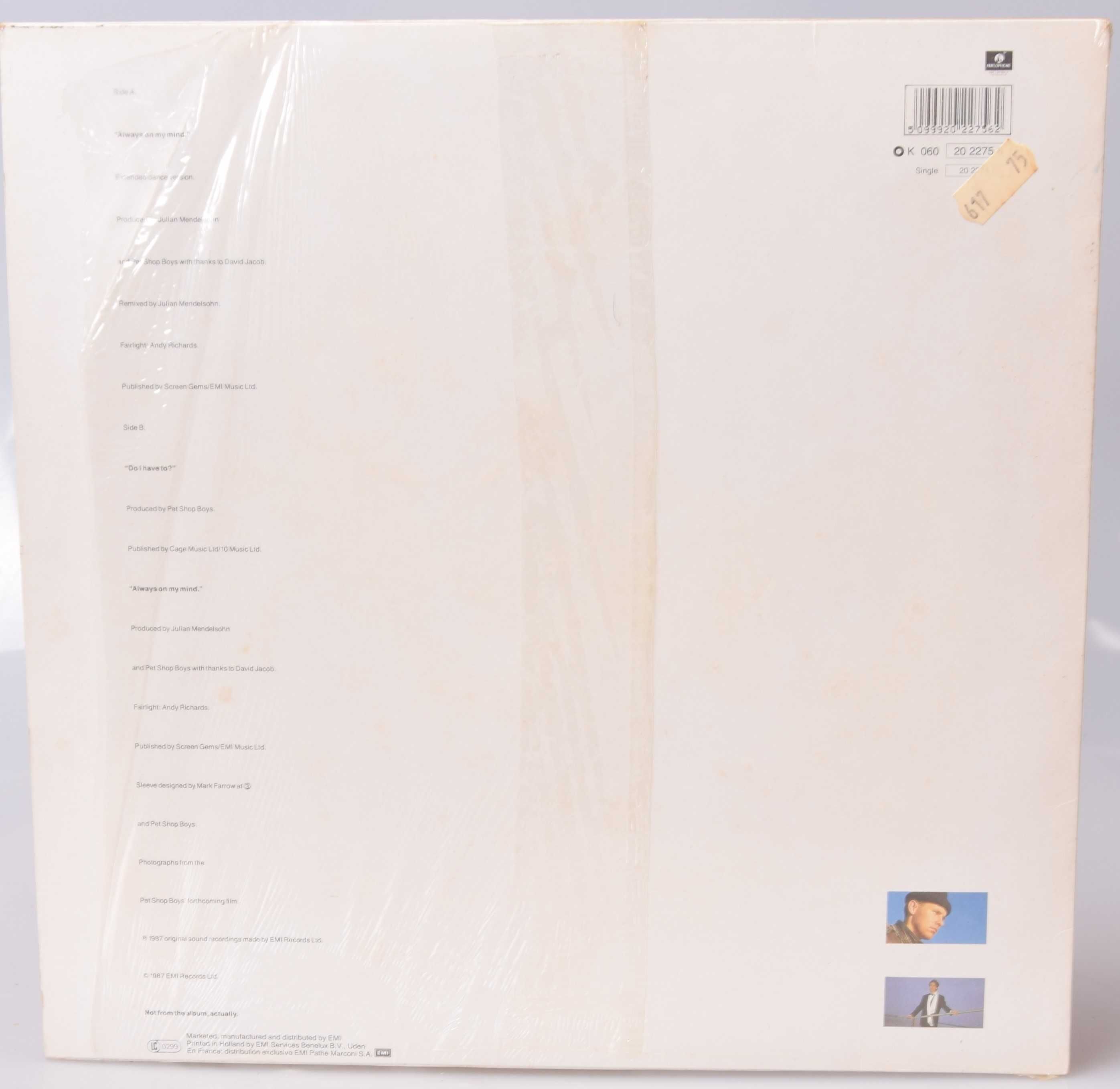 2 шт vinyl -  Pet Shop Boys- винил 319