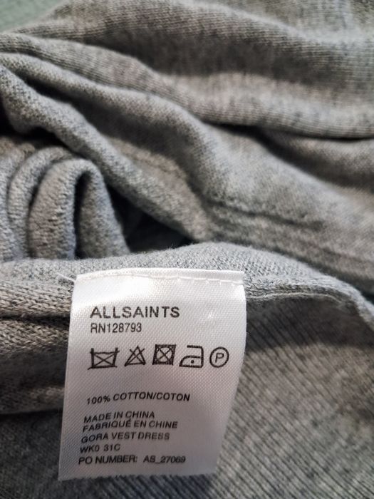 Allsaints szara tunika damska M