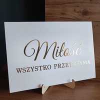 Hymn o miłości, zestaw 16szt złoty napis