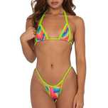 Sexy Strój Kąpielowy w Stylu Vintage Mini Mikro Bikini Brazylijskie -M