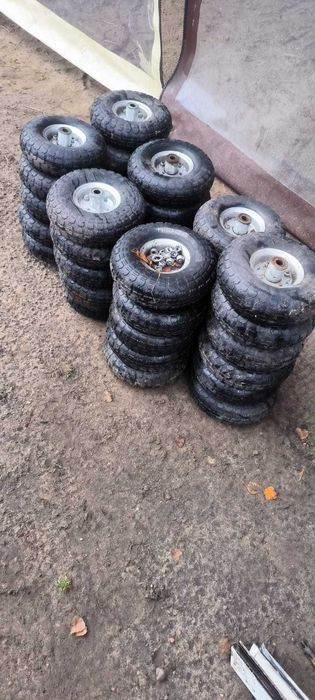 Kółko pompowane 4.10/3.50-4 z felgą stalową, łożysko kulkowe, W-wa