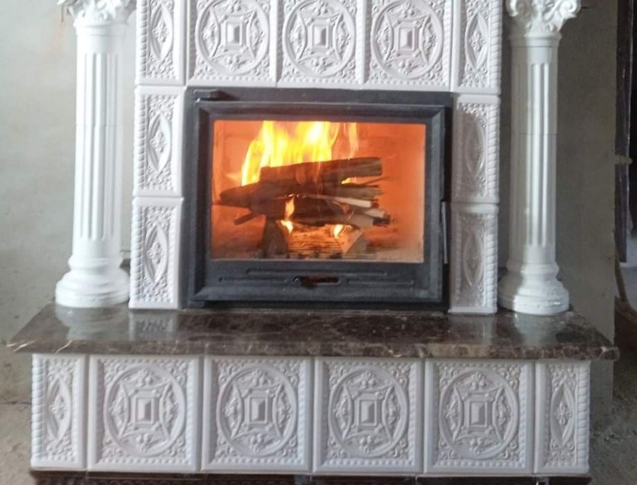 Дверка каміна 490х600мм Булат з регулятором.Дверца топочная