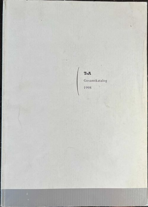 T+A !!! 1998 RARYTAS Prospekt, Katalog Produktów HI-FI HI-END