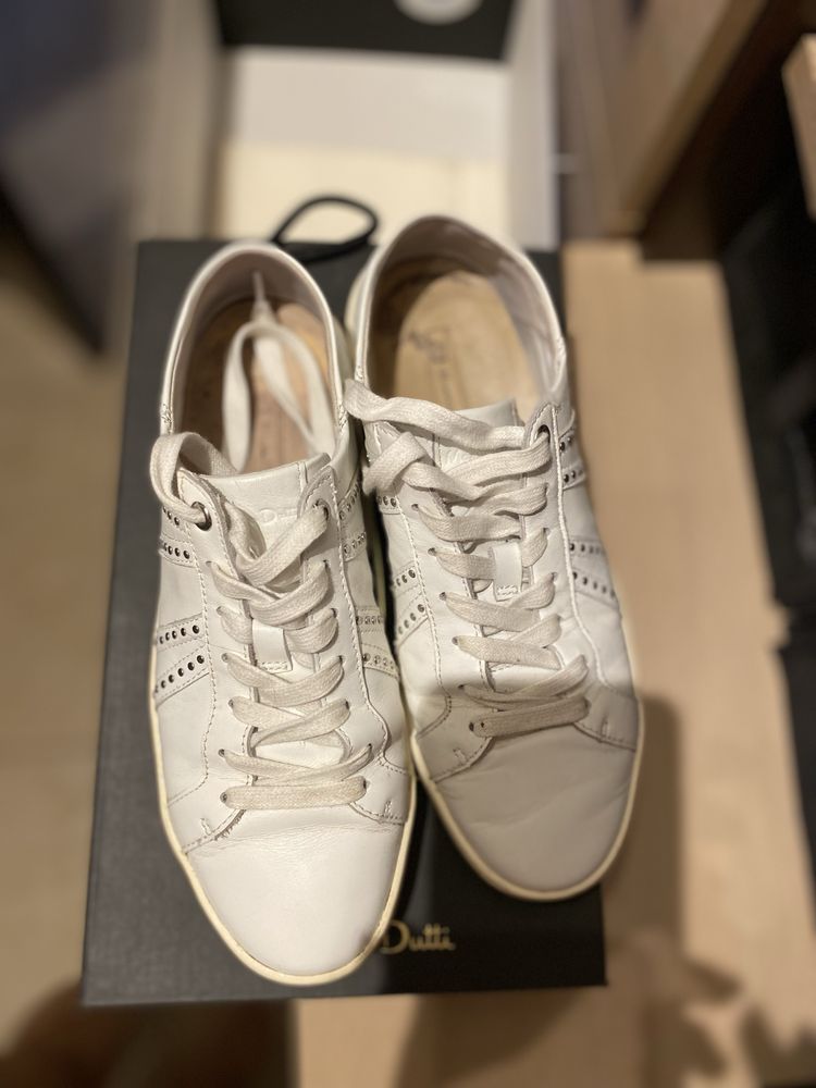 Sneakersy buty skorzane