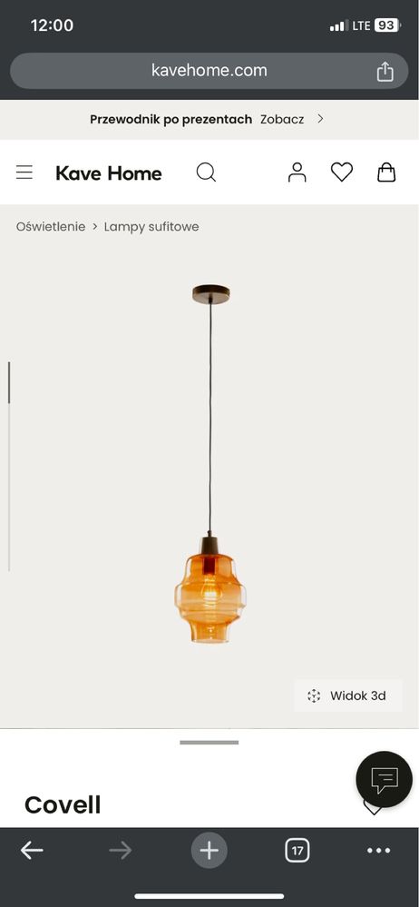Lampa sufitowa Covell z matowego szkła Kave Home