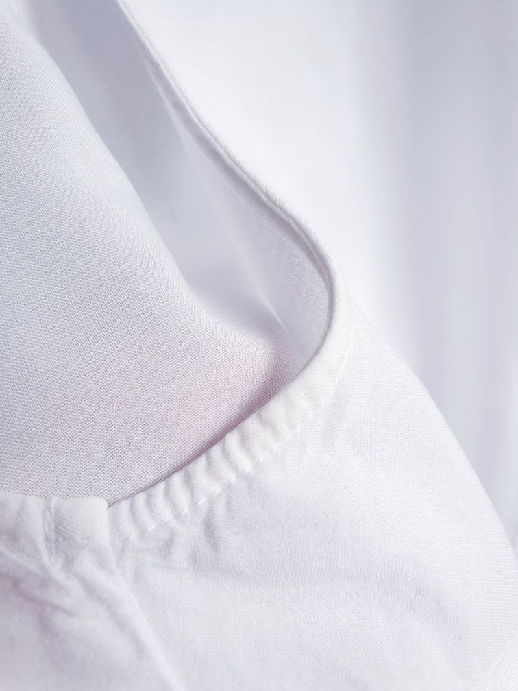 Biała bluzka koszula z wiskozy bez rękawów H&M 44