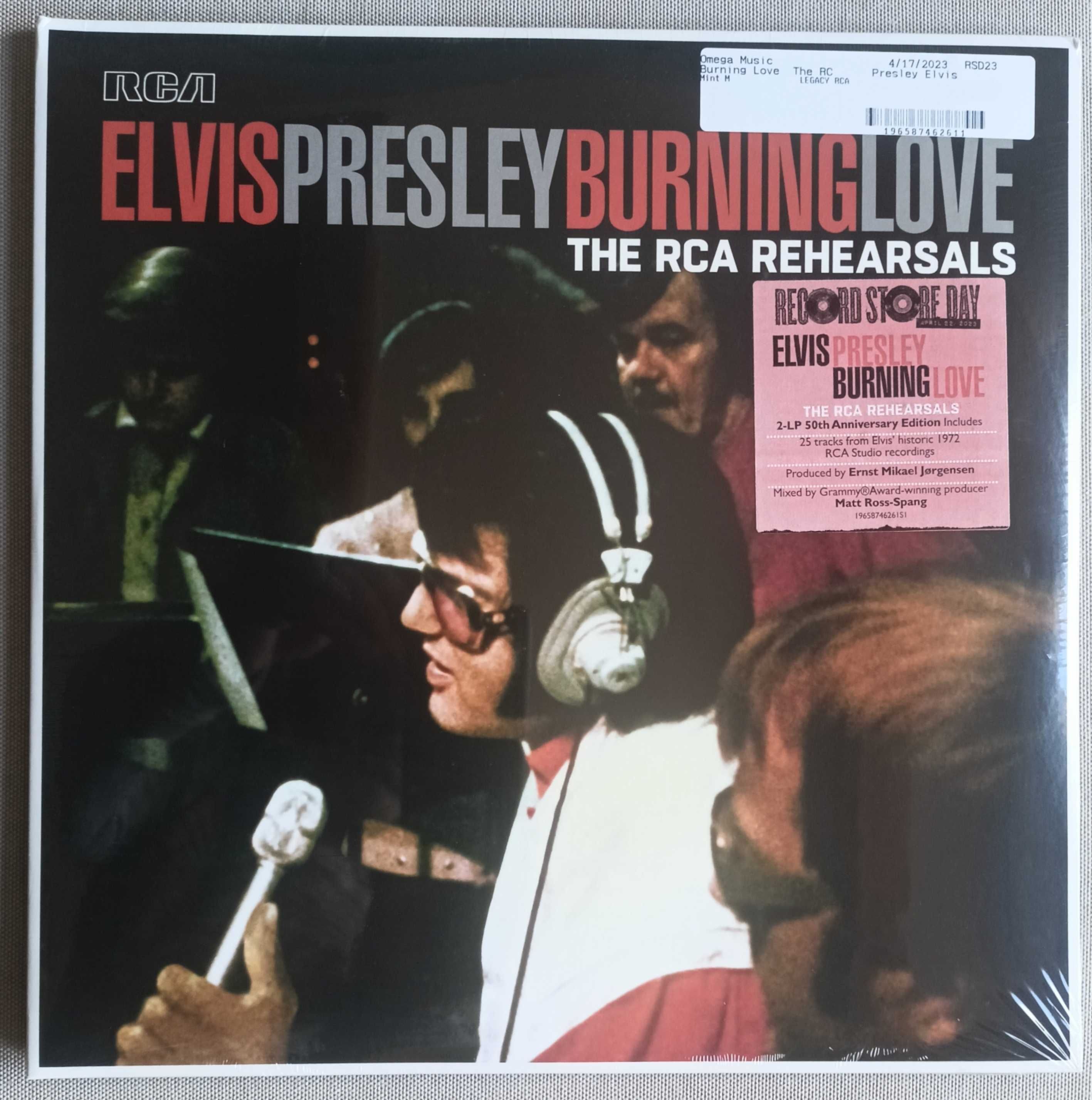 ELVIS Burning Love The Rehearsals  2 LP Sealed MINT / USA