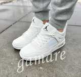 Jordan 4 all white sneakersy chłopięce klasyczne sportowe buty 41-46