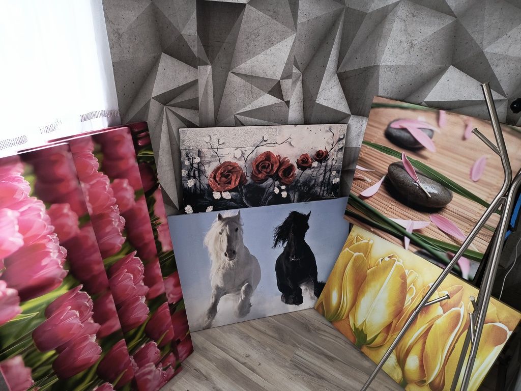 Obrazy 7 sztuk stan dobry
