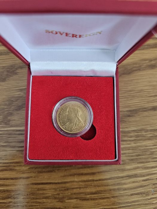 Suweren 1896r złota moneta Sovereign funt