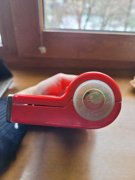 Ретро фен "Лилия" красного цвета