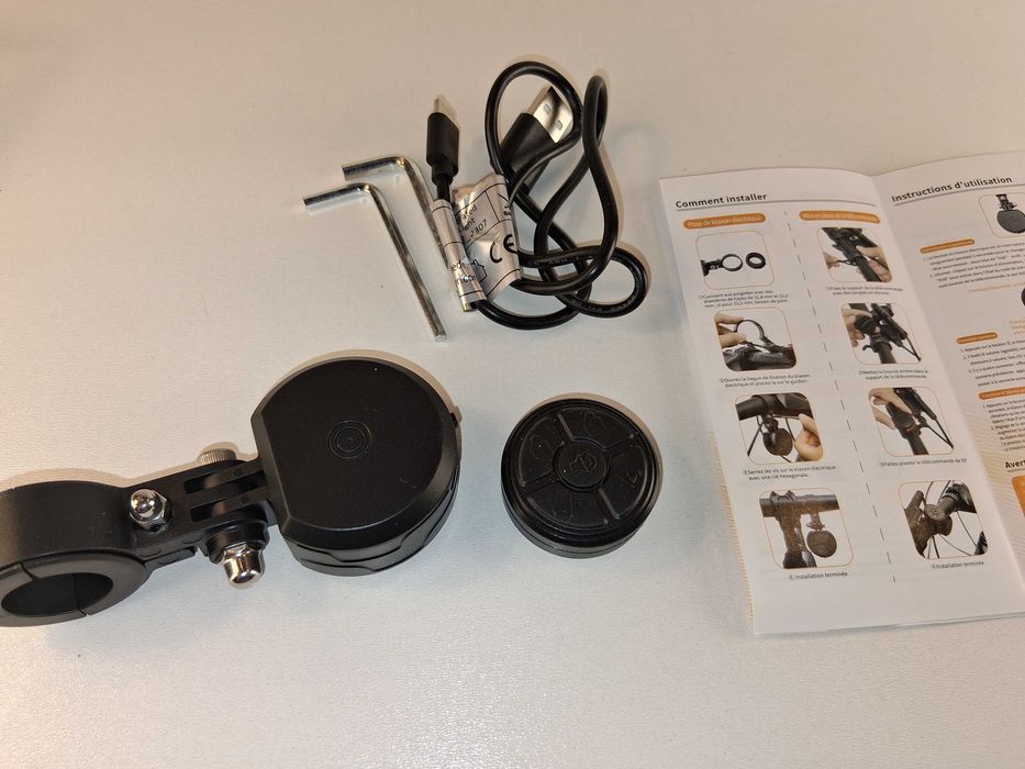 E126 Bezprzewodowy Klakson Rowerowy Wind&Moon Z Pilotem i Alarmem