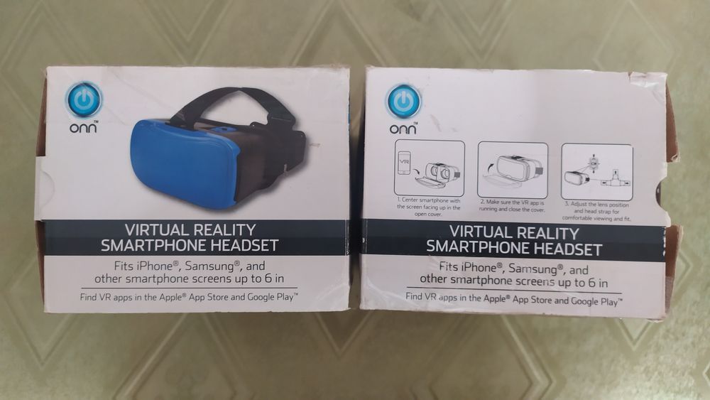 ONN Virtual Reality Headset Ona 17VR003.
Кольори: Blue і Pink