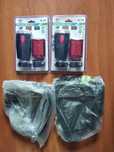 Kit de Lâmpadas led para bicicleta (farol e stop) e almofada assento