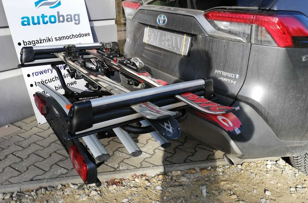 Uchwyt narciarski na platformę rowerową na hak Aguri 50785