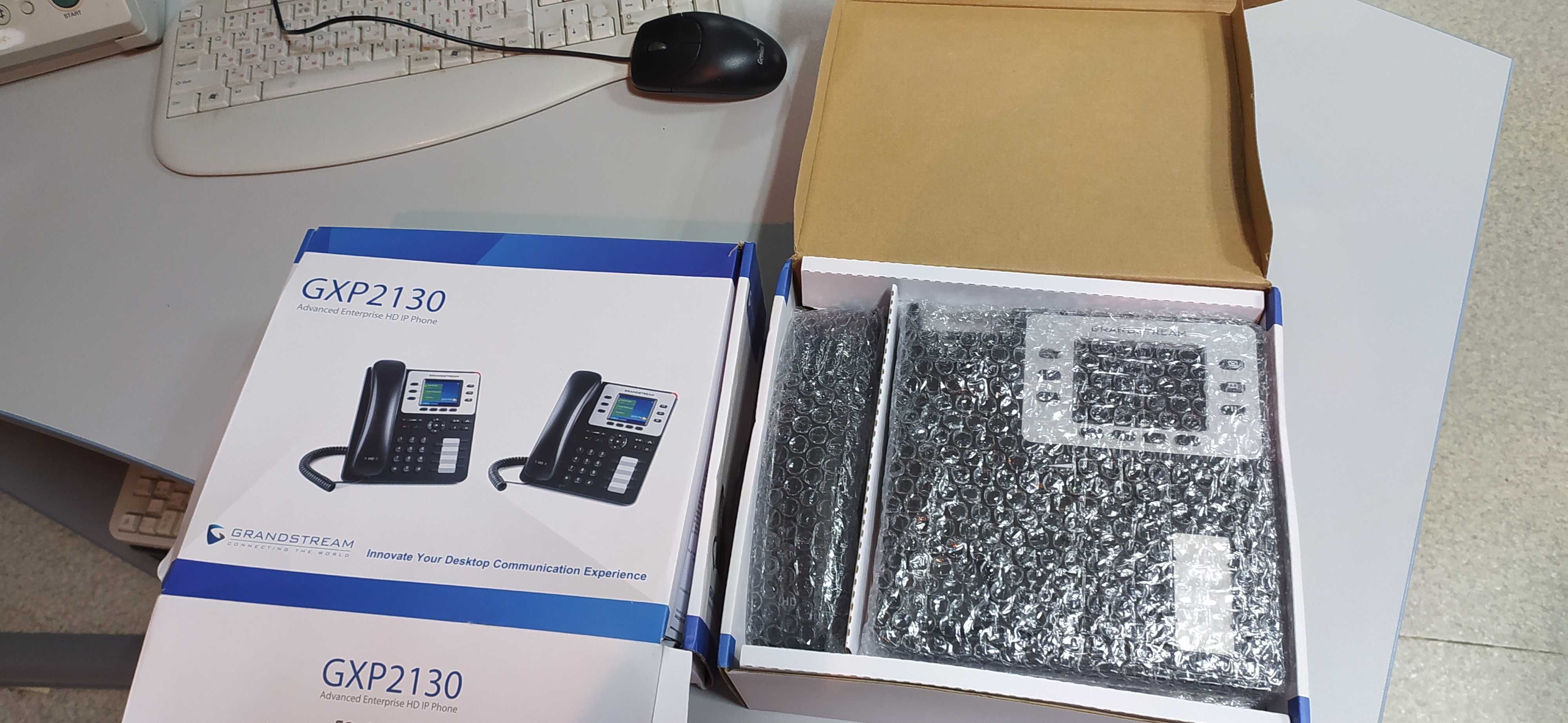 Grandstream GXP2130 с дефектами экрана