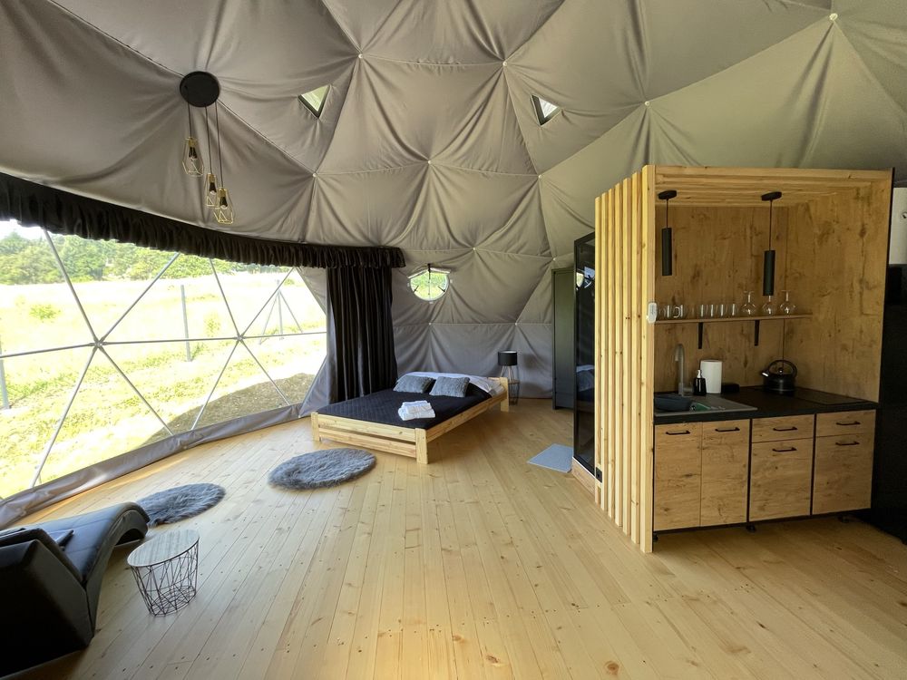 Namiot glampingowy, glamping, namiot sferyczny, 7 m. Wersja kanadyjska