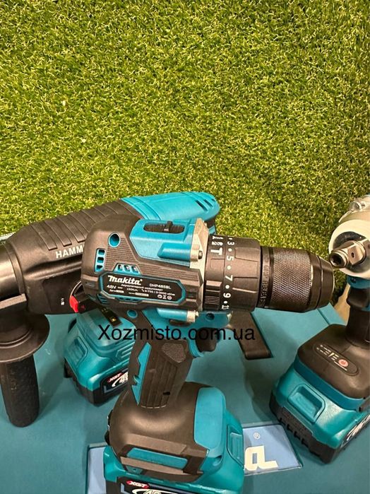 Набір 7в1 Акумуляторний Makita 48V Шурупокрут + Гілкоріз + Болгарка +