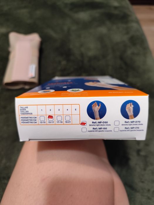 Ортез на запястя/кисть Orliman відкритий з шиною MF D 50