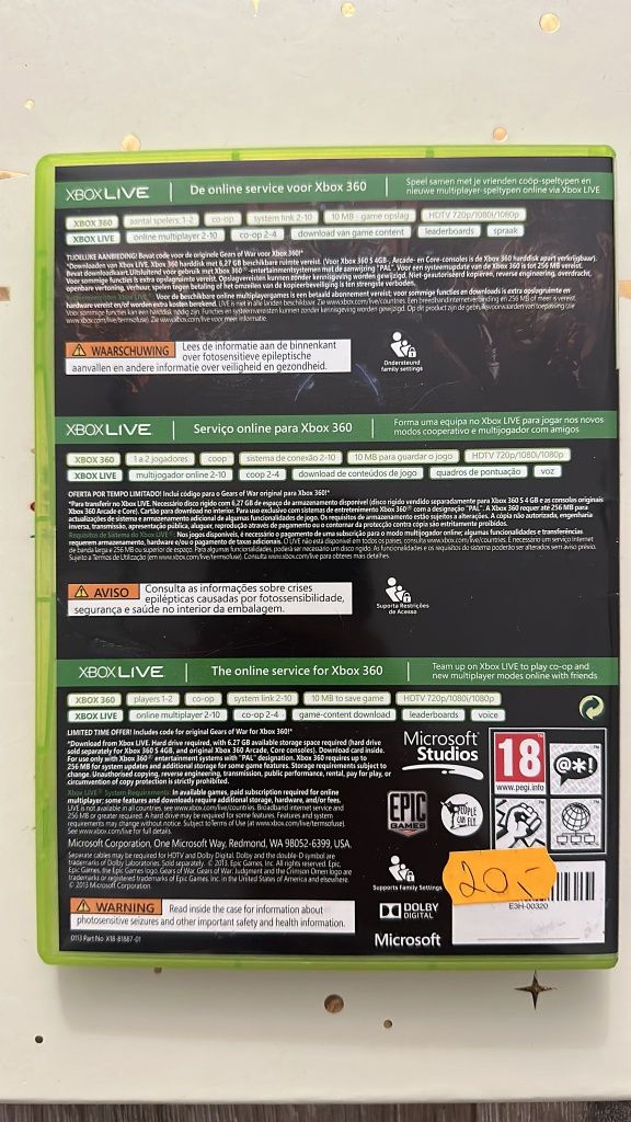 Xbox 360 Gears of War Judgment