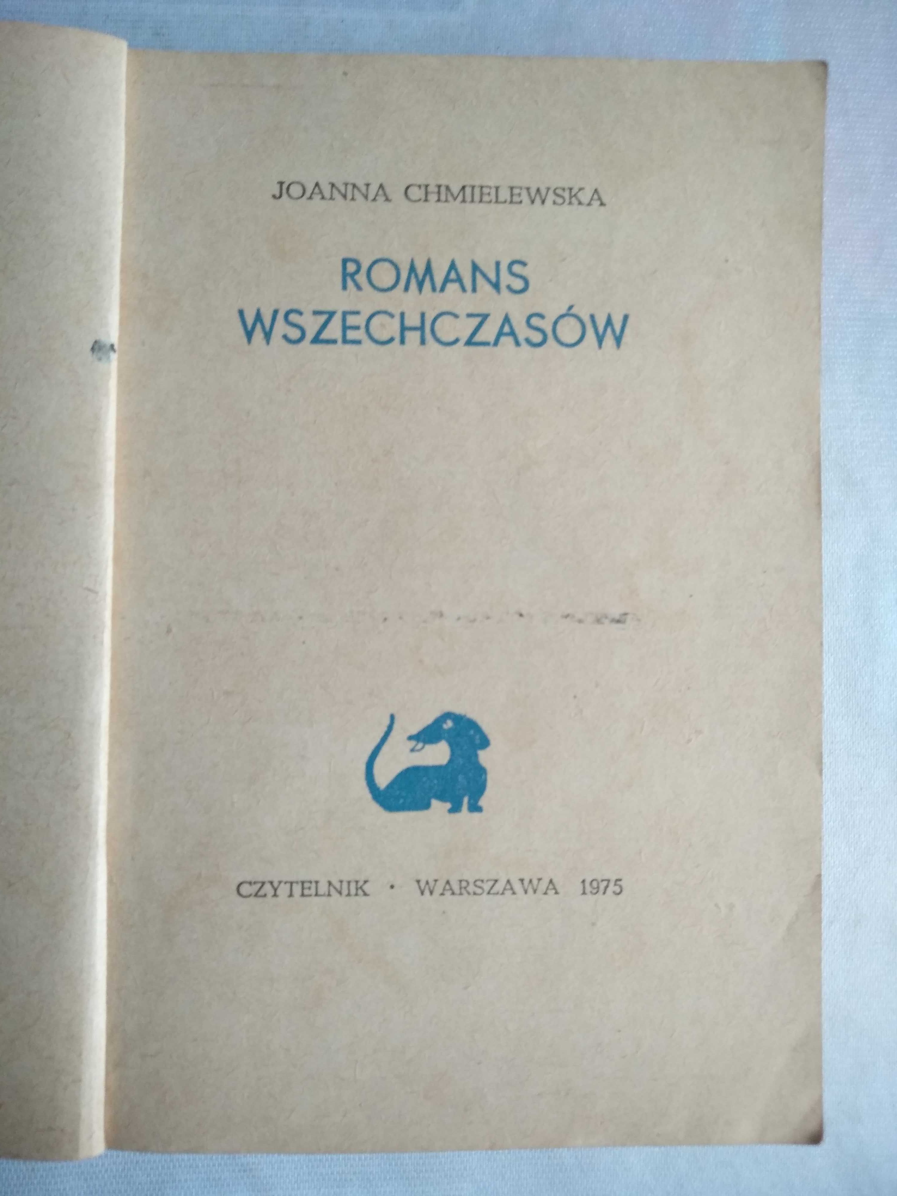 "Romans wszechczasów" Joanna Chmielewska