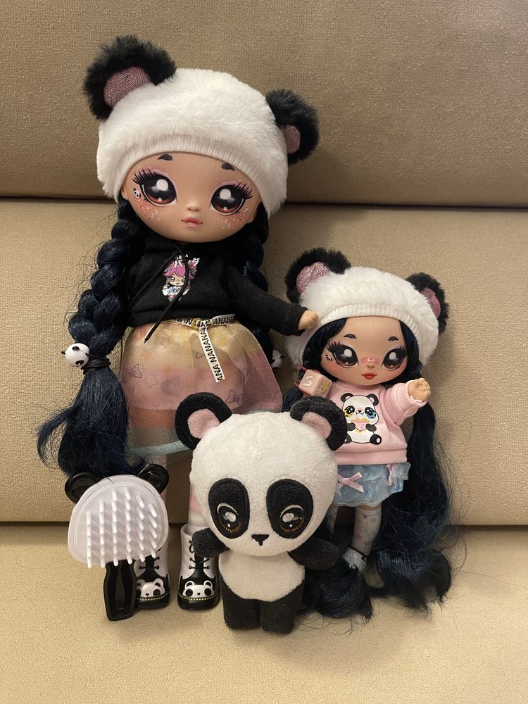 На на на сюрприз ,Na Na Na Surprise Family Soft Doll Set Panda Family