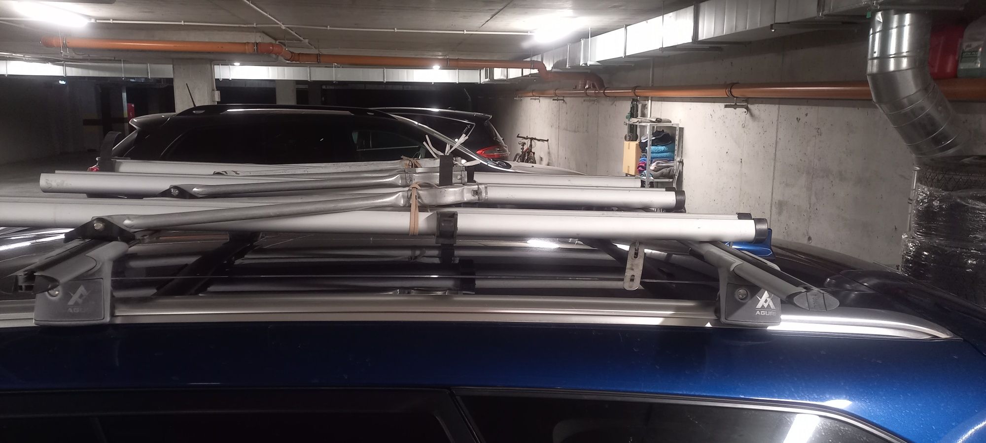 Bagaznik rowerowy AGURI na dach 3SZT+BELKI