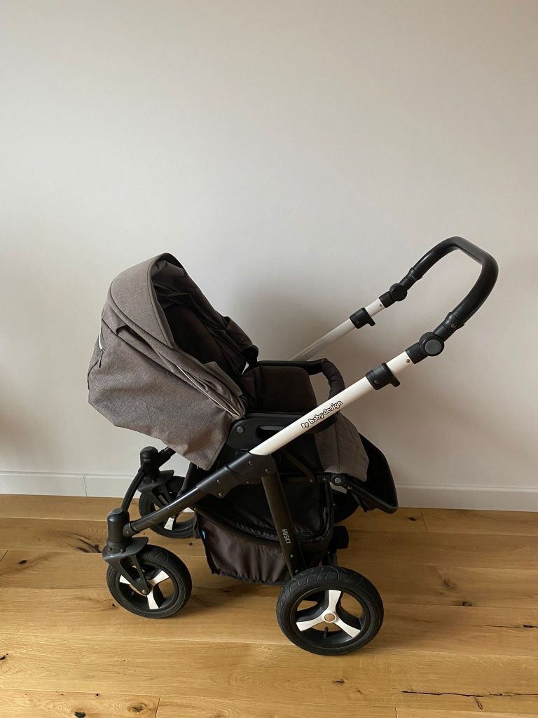 Wózek Baby Design Husky 2 w 1 z adapterami