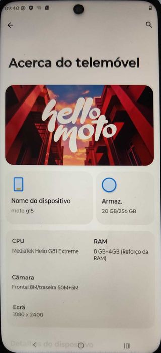 Motorola G15 verde tropa