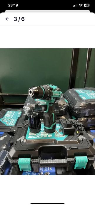 Акумуляторний шуруповерт 16V Zegor CDB16BL ADVANCED нове доставка Київ