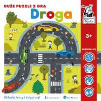 Gra edukacyjna Puzzle "Droga"  Układanie jezdni + Wyścigi samochodów