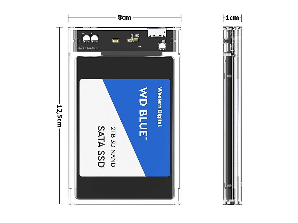 Obudowa Dysku Ssd 2,5" Usb 3.0 Sata Kieszeń