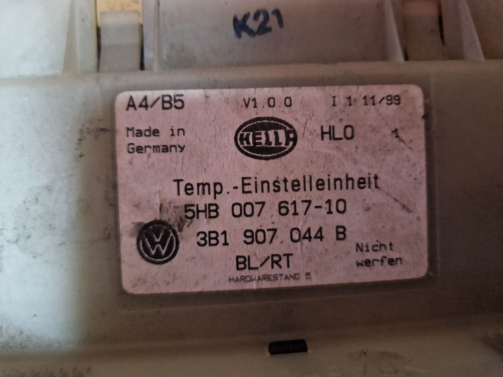 Panel klimatyzacji klimatronik Vw Passat B5