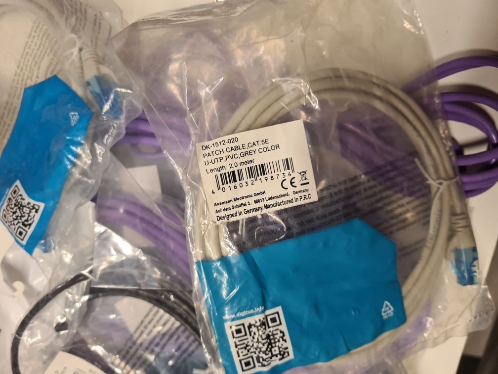 Kabel patchcord LAN rj45 1gb/s UTP 2m 3m do routera switch sieciowy