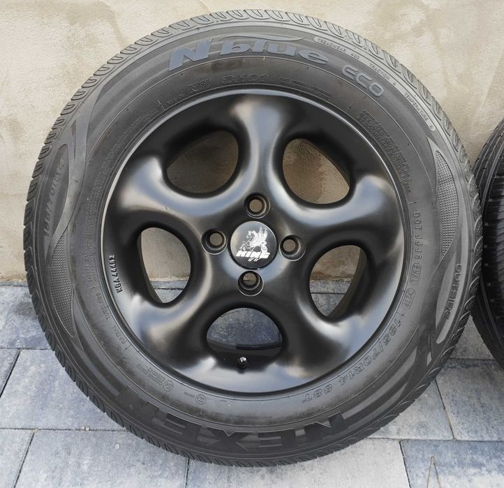 Super felgi aluminiowe ALESSIO 14 cali 4x100 + GRATIS opony 185 70 R14