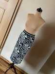 S m 36 38 h&m richard allan spodnica wzory mono geometryczna tuba midi