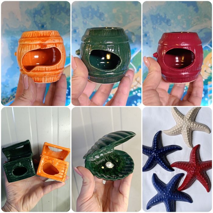 Декор в акваріум, Спанч Боб будинок, замок, колода, схованка, кераміка