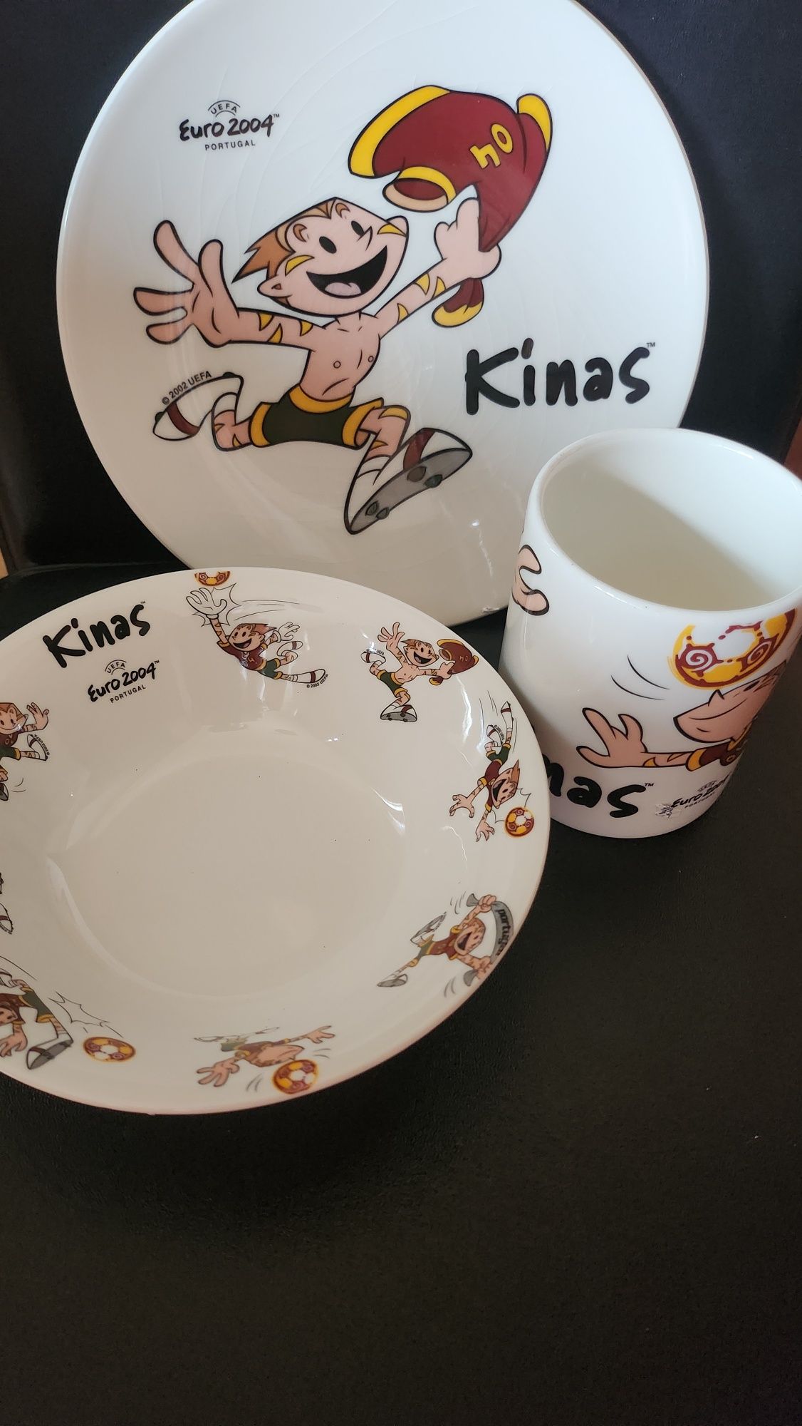 Conjunto 3 peças oficiais euro 2004