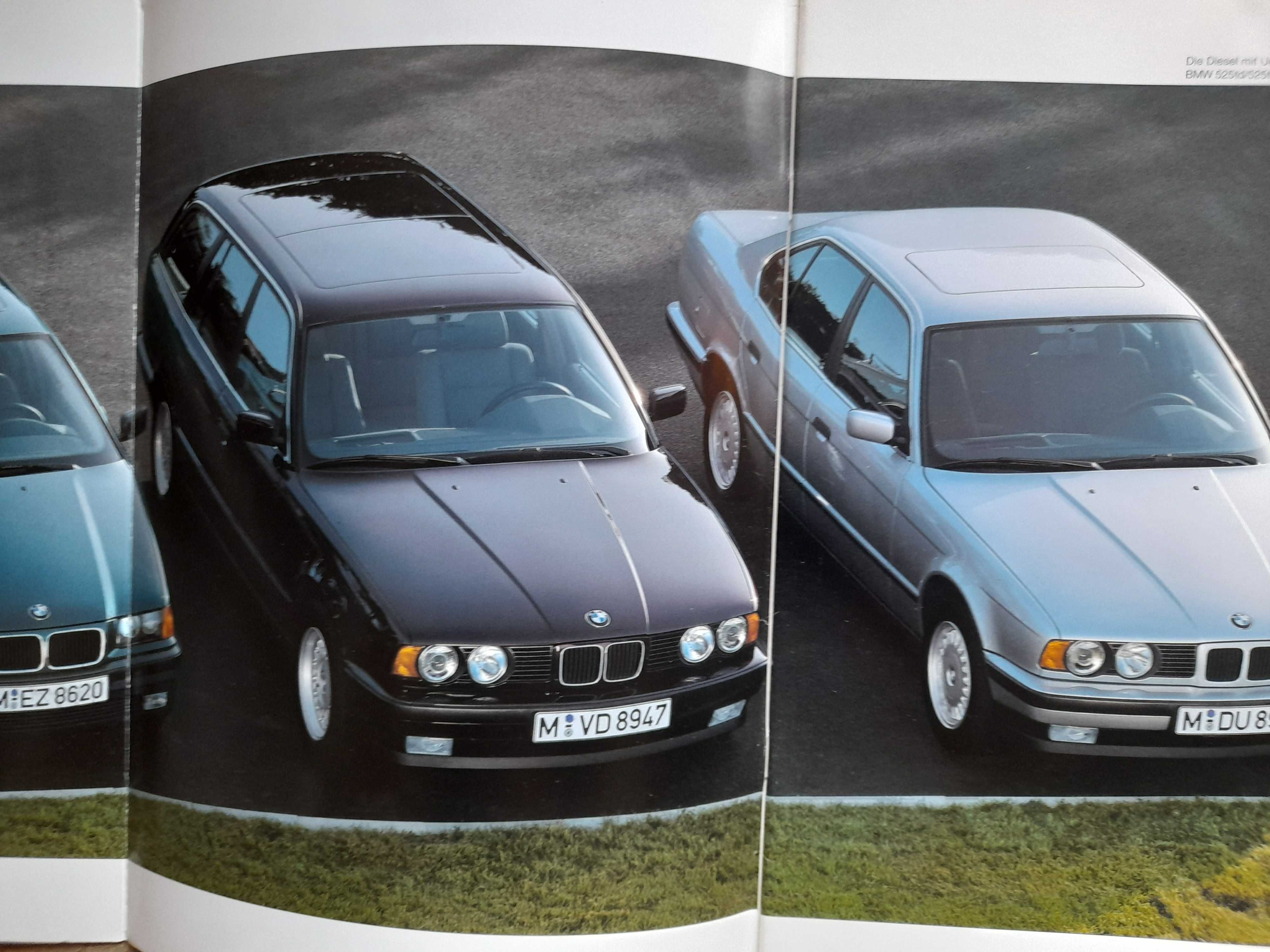 BMW 325 td/tds, 525 td/tds, 525 td/tds Touring prospekt rok 1993